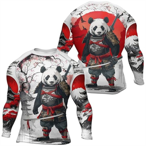 Wholesale <b>for</b> man's Custom Design Sublimated <b>Men</b> Bjj Mma <b>Compression</b> Rashguard Nogi Bjj Rash Guard Grappling - Product Image 4