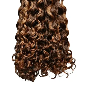 Cheveux humains brésiliens bruts en vrac, bouclés crépus, couleur noire, pour tressage, sans trame, extensions en gros - Product Image 4