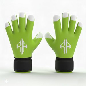 Gants de gardien de but unisexes de qualité supérieure, matériau personnalisé en PU, lacets respirants, protection des doigts et du pouce, RIVIAN ATLANTIC - Product Image 2