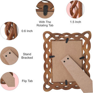 Cadre photo de luxe en bois de Sheesham massif, fait main, pour table, bureau, salon, décoration intérieure classique - Product Image 6