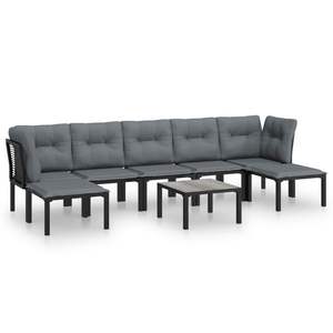 Conjunto de Muebles de Jardín en Negro y Gris - Product Image 2