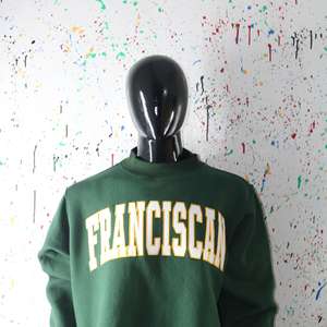 Sudadera FRANCISCAN DARK HUNTER con cuello alto, 100% color crema, con apliques bordados, cuello ancho, CLUSH SPORTS - Product Image 4