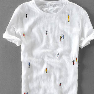 เสื้อยืดปักลายขายดี MOQ ต่ำ คุณภาพพรีเมียม ขายส่งเสื้อยืดปักลายในราคาที่สมเหตุสมผล - Product Image 2