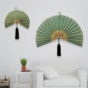 Décoration murale bohème de luxe, éventail mural en bambou, prix de gros abordable, éventail mural en bambou pour tête de lit, provenant d'un fabricant vietnamien - Product Image 4