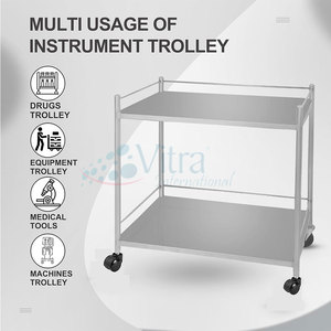 Carrito de Instrumentos para Uso Hospitalario, Resistente, con Ruedas Suaves, Carrito de Almacenamiento de Instrumentos, Fácil de Mover - Product Image 6