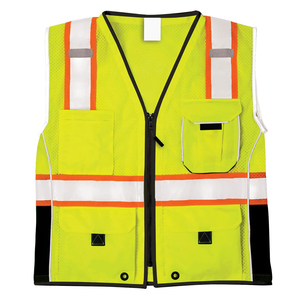 Gilet de sécurité de qualité supérieure, dernier modèle, prix raisonnable, avec logo personnalisé et plusieurs poches, gilet de sécurité pour la construction - Product Image 1