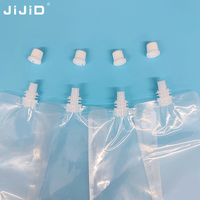 JIJID Sachets Transparentes pour Liquides avec Bec Verseur, Poches Compressions en Plastique de 250ml et 100ml pour Eau, Jus, ou Sacs Alimentaires Personnalisés