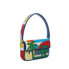 Sac fourre-tout brodé artisanal pour femme, motif citron perlé, fait main, pour l'été, la plage, les fêtes, avec fermeture éclair, sac à bandoulière, vente en gros - Product Image 6