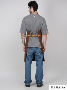 Heavy Duty Coffee <b>Shop</b> Chef Restaurant Work Tool Bib <b>Leather</b> Garden Bbq Uniform Denim Cotton Barber Canvas Aprons - Product Image 4