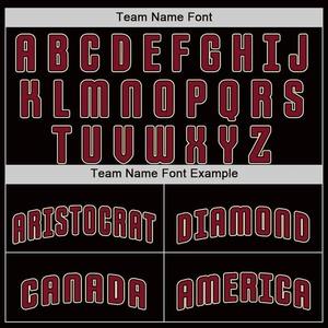 Maillot de baseball personnalisé noir et crème Crimson City, uniforme sportif d'équipe personnalisé, respirant, en polyester, chemise de baseball boutonnée - Product Image 6