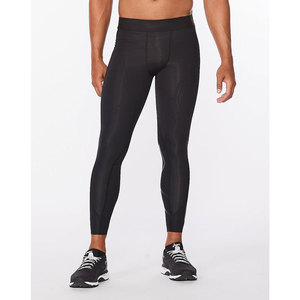 Leggings de compression athlétiques personnalisés pour hommes, conçus sur mesure pour le sport et le fitness, en vente - Product Image 4