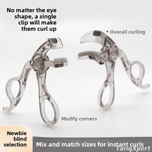 Manual Curl-and-hold Toothed Eyelash Curler Portable Wide-angle Sunflower-Style Lash Curler Wholesale - Product Image 5