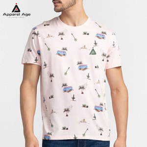 เสื้อยืดคอตตอน 100% ดีไซน์ใหม่ล่าสุด สไตล์สตรีทแวร์ พิมพ์โลโก้ตามสั่ง ทรงหลวม ราคาส่ง สำหรับผู้ชาย - Product Image 1