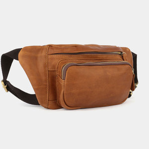 Sac banane de différentes couleurs, facile à porter, en cuir véritable, imperméable, avec fermeture éclair, vente en gros, sur mesure - Product Image 3
