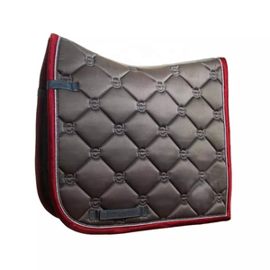 Equestrian Fashion Style Horse Riding Saddle Pads Customized Satin Fabric High Quality Cotton Fabric Horse Saddle Pad - Product Image 5