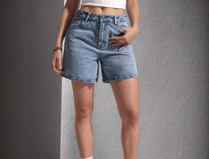กางเกงยีนส์ขาสั้นผู้ชาย สไตล์ลำลอง แฟชั่นสตรีทอเมริกัน สำหรับฤดูร้อน เดินทาง ท่องเที่ยว ใส่ได้ทุกวัน ทรงเอวสูง เสื้อผ้าสำหรับกิจกรรมกลางแจ้ง ผ้าฝ้าย 100% ระบายอากาศได้ดี - Product Image 5