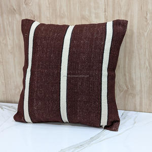 Housses de coussin tissées à la main de luxe pliables Style marocain grossistes indiens tissu laine impression motif noël vacances idée cadeau - Product Image 1