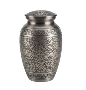 Urnes funéraires commémoratives les plus vendues, design gravé, style moderne, urnes funéraires en métal pour cendres humaines crémées, récipient de stockage des restes - Product Image 4