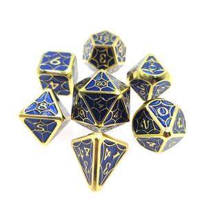 Dés en métal Pathfinder <span class=keywords><strong>Call</strong></span> of Cthulhu Shadowrun Warhammer Blades in the Dark pour D&D TRPG D20 D6 D10 D100 D4 D8 en résine à bords tranchants - Product Image 1