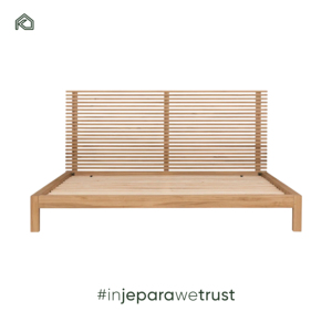 KLOPS LIVING Factory Direct Custom Midcentury Modern Solid Teak Wood Hand Carved Eco-Friendly Durable Comfortable Twin <b>Frame</b> OEM - Product Image 6