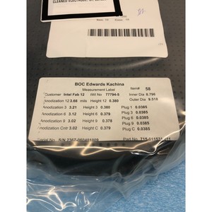 Électrode LAM 715-011531-011, aluminium anodisé - Équipements et pièces semi-conducteurs de confiance de la marque globale Legacy - Product Image 3