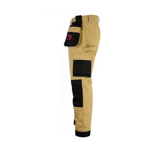 Pantalon cargo classique à jambe droite Solid Trader, pour un usage quotidien décontracté, coutures durables, haute résistance à la traction, robuste - Product Image 2