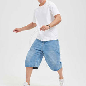 Pantalones Cortos Vaqueros Casuales Holgados de Alta Calidad Más Vendidos para Hombre, 100% Algodón, Transpirables y Ecológicos - Product Image 4