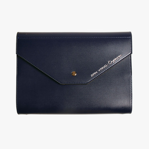 Fashionable Leather Tri-Fold Business Log Clutch with Loose-<b>Leaf</b> Binding Gift/ Leather Organizer Planner Softcover Notebook - Product Image 5