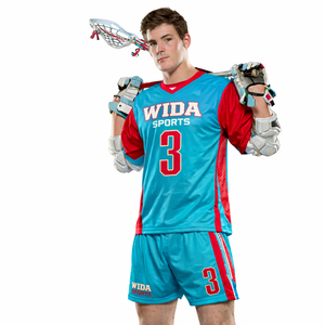 2026 Private Label Lacrosse Uniform Set Custom Sublimation Jersey <b>Shorts</b> Team Wear OEM Manufacturer Wholesale Bulk Plus Size - Product Image 1
