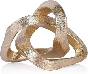 Escultura Metálica Geométrica Moderna, Pieza de Arte Abstracta para Decoración del Hogar, para Exhibición en Mesa de Sala de Estar - Product Image 3