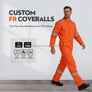 Vêtements de travail FR, combinaison ignifuge, combinaison de sécurité haute visibilité réfléchissante, vêtements de travail pour la construction - Product Image 1