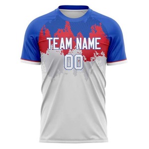 เสื้อฟุตบอลสั่งทำ OEM แบบสั้นสำหรับฤดูร้อน พิมพ์ลายแบบ Sublimation เสื้อฟุตบอลสำหรับทีม ขายส่งจากโรงงานโดยตรง - Product Image 1