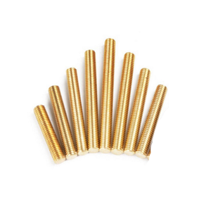 High Quality Brass Full Thread Stud Durable Threaded <b>Fastener</b> Rod for Automotive Electrical and Machinery Applications - Product Image 4