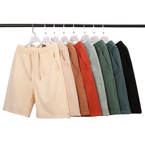 Pantalones cortos en blanco con logotipo personalizado de verano para hombre al por mayor, pantalones cortos informales de algodón 100% para hombre - Product Image 2