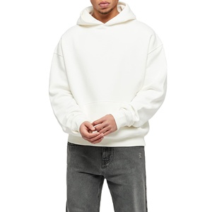 Sweat à capuche d'hiver personnalisé pour homme de haute qualité, double couche, épaules tombantes, coupe classique, en molleton de coton épais avec poches - Product Image 5
