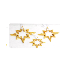 Adornos Colgantes de Cruz Hechos a Mano en Metal Ecológico, Cruces Decorativas Plateadas con Bordes Redondeados, Varios Tamaños, Cintas Blancas para - Product Image 2
