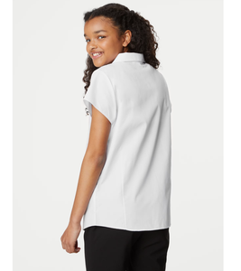 Blusa Escolar Unisex al por Mayor con Revestimiento Fácil de Planchar, Tela Transpirable de 115GSM, Uniforme Escolar para Estudiantes de 2 a 16 Años, Botones Reforzados, OEM - Product Image 3