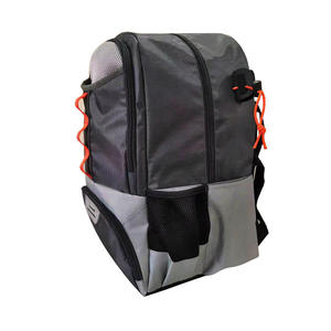 Mochila TITAN TREAD WEAR gris con detalles rojos y compartimento superior de malla - Product Image 4