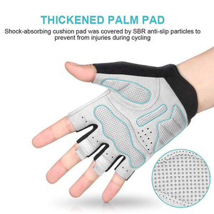 Half Finger Cycling Gloves Breathable PU Material Unisex Racing Gloves with Hook And Loop Closure Universal Fit - Product Image 4