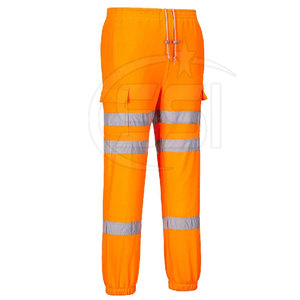Pantalon de travail de sécurité durable, classe 2 ANSI, imperméable, avec tissu renforcé pour usage industriel, haute résistance - Product Image 2