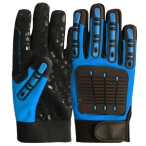 Gants de travail de sécurité résistants aux chocs avec fonction écran tactile, anti-choc et anti-perforation en cuir de vachette renforcé - Product Image 4