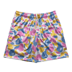 Pantalones Cortos Deportivos de Malla para Hombre, Sublimados, Personalizados, de Alta Calidad, al Por Mayor, Transpirables, de Poliéster, para Baloncesto - Product Image 1