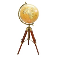 Hecho a mano personalizado mapa decoración geográfica mundo Tierra globo indio fabricante y exportador