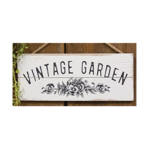 Custom Vintage <b>Garden</b> Wooden Sign Wall <b>Plaque</b> Rustic Floral Flower Print Hanging Wood Craft Sign Board Home Outdoor <b>Garden</b> Decor - Product Image 1