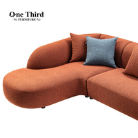 Ensemble de housses de canapé moderne et minimaliste en forme de U Mobilier moderne pour canapé 2 places