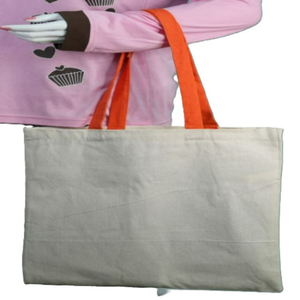 Bolsa de Playa Ecológica Reutilizable de Algodón Orgánico 100% con Cierre de Cremallera, Diseño Personalizado y Color a Elección para Mujer, MOQ Bajo - Product Image 6