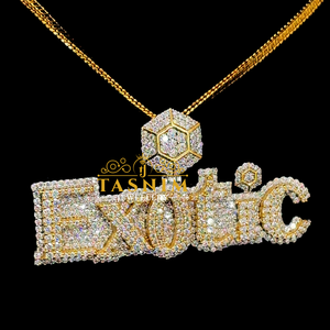 Pendentif rond plaqué or rose de luxe avec design infini en émail bleu, micro-incrustation de cristaux de strass, unisexe, à porter au quotidien - Product Image 5
