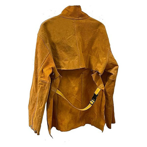 Chaqueta de Soldadura de Cuero Vacuno, Resistente, Protección Corporal, para Bomberos, Seguridad Industrial, Resistente al Calor, JNM SAFETY - Product Image 2