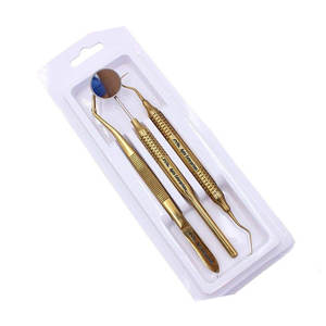 ชุดเครื่องมือตรวจทางทันตกรรมระดับมืออาชีพสำหรับทันตแพทย์และนักศึกษา ชุดดูแลช่องปาก ประกอบด้วยกระจก ที่ตรวจฟัน แหนบ - Product Image 4