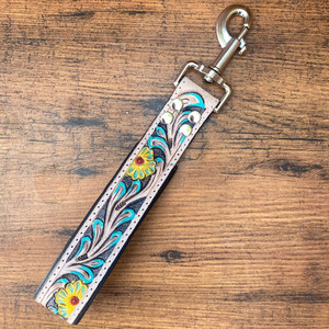 Fabricant de gros personnalisé usiné à la main en cuir laisse de circulation laisse courte pour la formation de chien trafic poignée rembourrée - Product Image 2